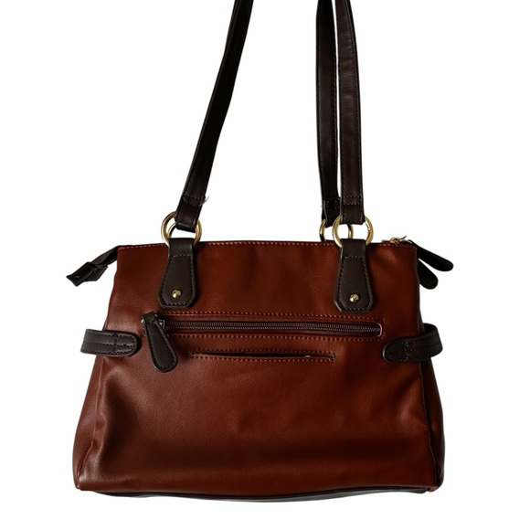 NWOT Chic Black and Brown Shoulder Bag - Picture 3 of 7